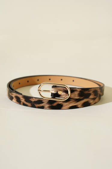 Leopar Desen Kemer Asorti 9 - Deri Kemer