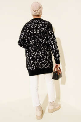 Leopar Desenli Sakallı Tunik Siyah Beyaz - 500-700 TL Ürünler