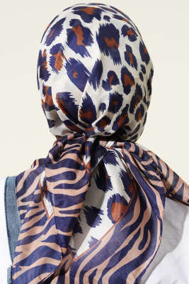 Leopar Desenli Soft Eşarp Parlement - Başörtüsü