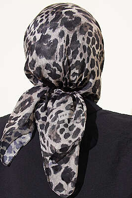 Leopar Serisi Cotton Eşarp Asorti 5 - Başörtüsü