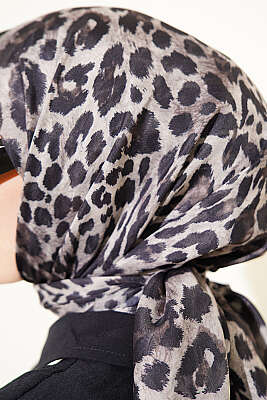 Leopar Serisi Cotton Eşarp Asorti 5 - Başörtüsü