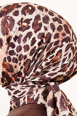 Leopar Serisi Cotton Eşarp Asorti 6 - Başörtüsü