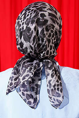 Leopar Serisi Cotton Eşarp Asorti 9 - Başörtüsü