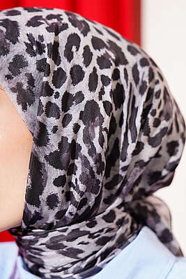 Leopar Serisi Cotton Eşarp Asorti 9 - Başörtüsü