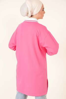 Life Is Good Baskılı Pembe Tunik - Tunik