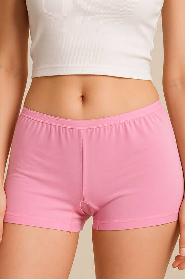Likrali Bayan Boxer Pembe - İç Giyim
