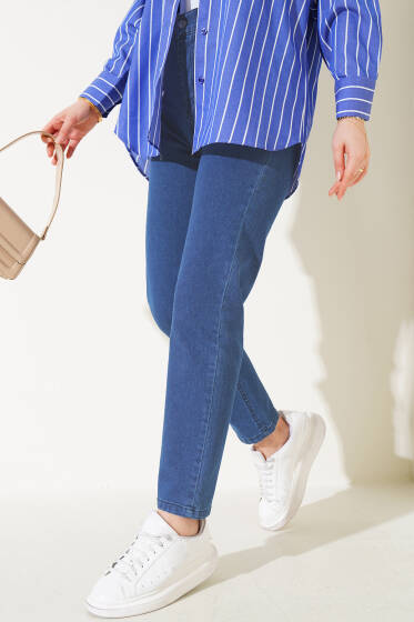 Likralı Dar Paça Kot Pantolon Kot - Pantolon