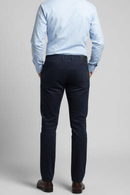 Likralı Gabardin Erkek Pantolon Lacivert - Erkek Pantolon