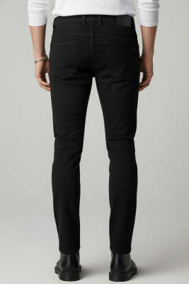 Likralı Gabardin Erkek Pantolon Siyah - Erkek Pantolon