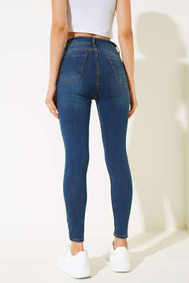 Likralı Skinny Jean Pantolon Kot - Kadın Giyim Modelleri