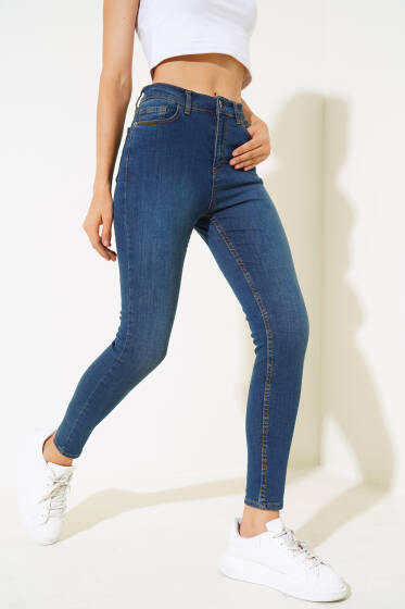 Likralı Skinny Jean Pantolon Kot - Yeni Giyim