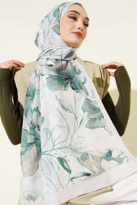 Lilyum Desen Bambu Kraş Şal Taş - Başörtüsü
