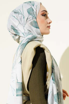 Lilyum Desen Bambu Kraş Şal Taş - Başörtüsü