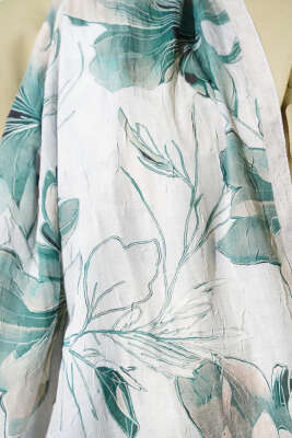 Lilyum Desen Bambu Kraş Şal Taş - Başörtüsü