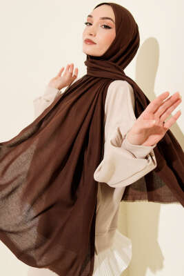 Liora Pamuk Şal Acı Kahve - MODA KAŞMİR