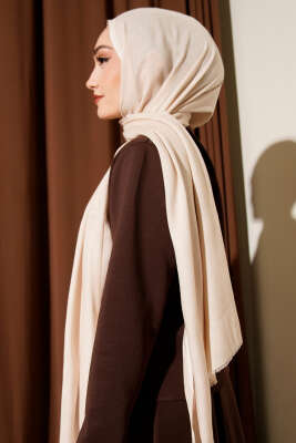 Liora Pamuk Şal Bej -99 - Başörtüsü