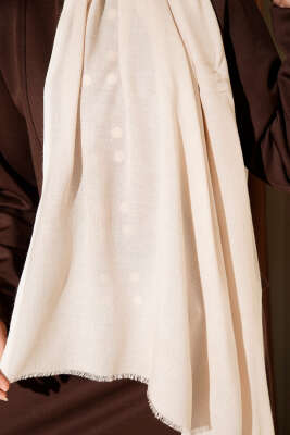 Liora Pamuk Şal Bej -99 - Başörtüsü