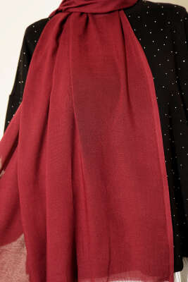 Liora Pamuk Şal Bordo -83 - Başörtüsü