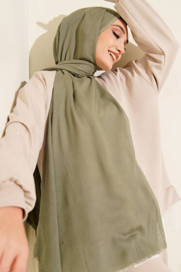 Liora Pamuk Şal Çağla Yeşili -80 - Başörtüsü