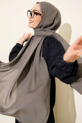 Liora Pamuk Şal Füme -178 - Başörtüsü