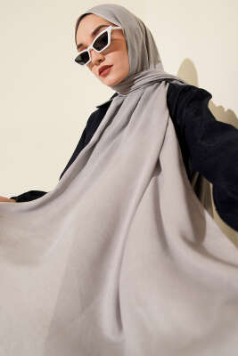 Liora Pamuk Şal Gri -85 