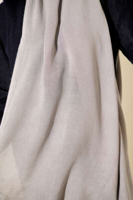 Liora Pamuk Şal Gri -85 - Başörtüsü