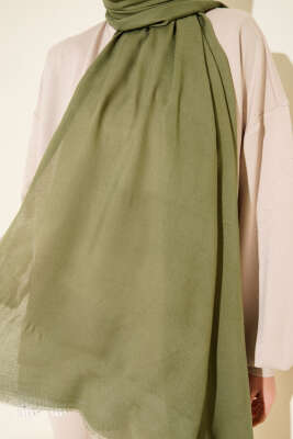 Liora Pamuk Şal Haki -61 - Başörtüsü