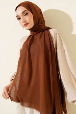 Liora Pamuk Şal Kahve - MODA KAŞMİR