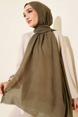 Liora Pamuk Şal Kamuflaj Yeşili - MODA KAŞMİR