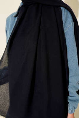 Liora Pamuk Şal Lacivert -167 - Başörtüsü