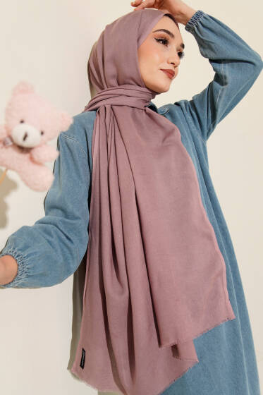 Liora Pamuk Şal Lila -109 - Başörtüsü