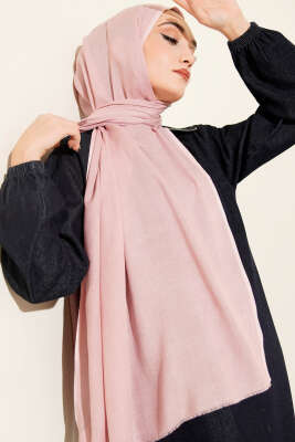 Liora Pamuk Şal Pudra -14 - MODA KAŞMİR