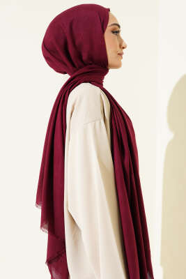 Liora Pamuk Şal Vişne - Başörtüsü