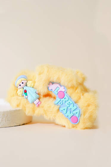 Lorena Peluş Toka Sarı - Toka