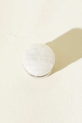 Lotus Serisi Beyaz Eşarp Mıknatısı 