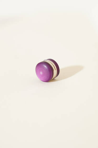 Lotus Serisi Menekşe Eşarp Mıknatısı - İğne ve Klips