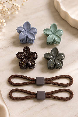 Lotus Set Lastikli Toka Acı Kahve - KONYALI TOKA
