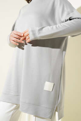 Loyşa Armalı Basic Tunik Gri - 100-300 TL Ürünler