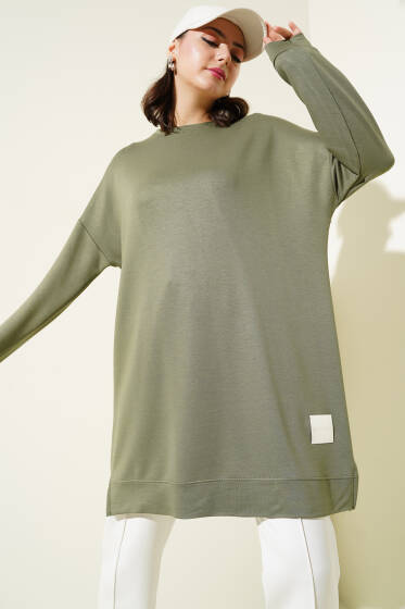 Loyşa Armalı Basic Tunik Haki - Tunik