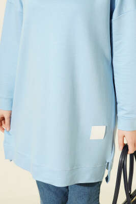 Loyşa Armalı Basic Tunik Mavi - Tunik