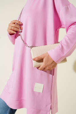 Loyşa Armalı Basic Tunik Pembe - Tunik
