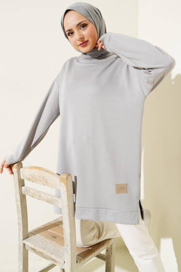 Loyşa Armalı Tunik Gri - Tunik