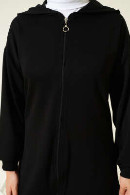 Loyşa Basic Kapüşonlu İkili Takım Siyah - İkili Takım