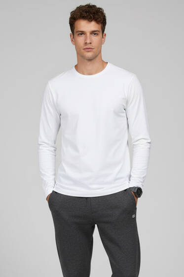 Loyşa Basic Sweatshirt Ekru - Erkek Kazak