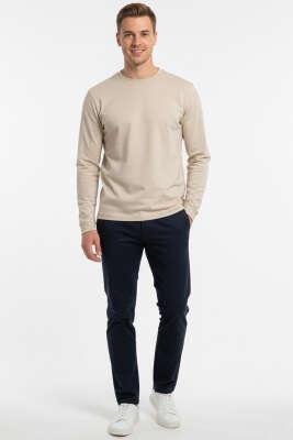 Loyşa Basic Sweatshirt Taş - Erkek Sweatshirt