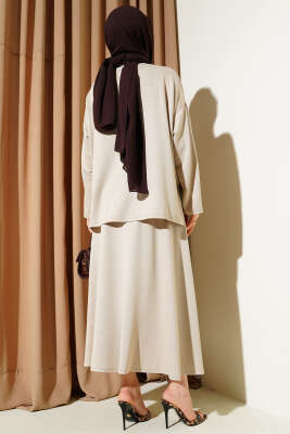 Loyşa Basic Tunik Etek İkili Takım Bej - 300-500 TL Ürünler