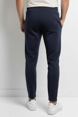 Loyşa Bel Bağcıklı Likralı Erkek Eşofman Altı Lacivert - Erkek Eşofman Alt