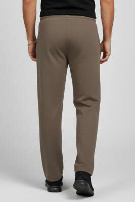 Loyşa Bel Bağcıklı Likralı Erkek Eşofman Altı Vizon - Erkek Eşofman Alt