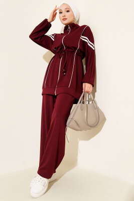 Loyşa Bel Tünelli Şeritli İkili Takım Bordo - 700-1000 TL Ürünler