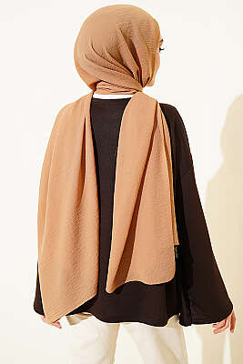 Loyşa Bilek Armalı Basic Bluz Acı Kahve - Bluz